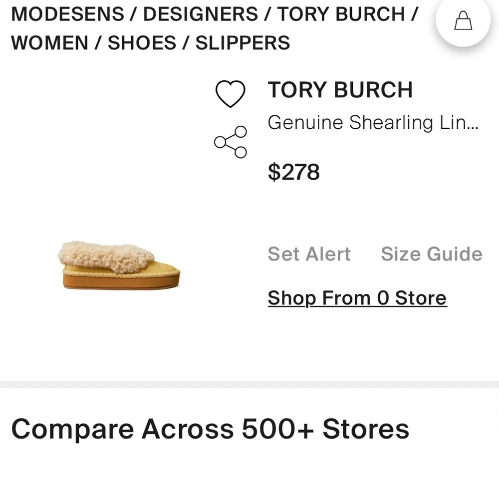 Tory Burch Genuine Shearling Slippers - Picture 9 of 9